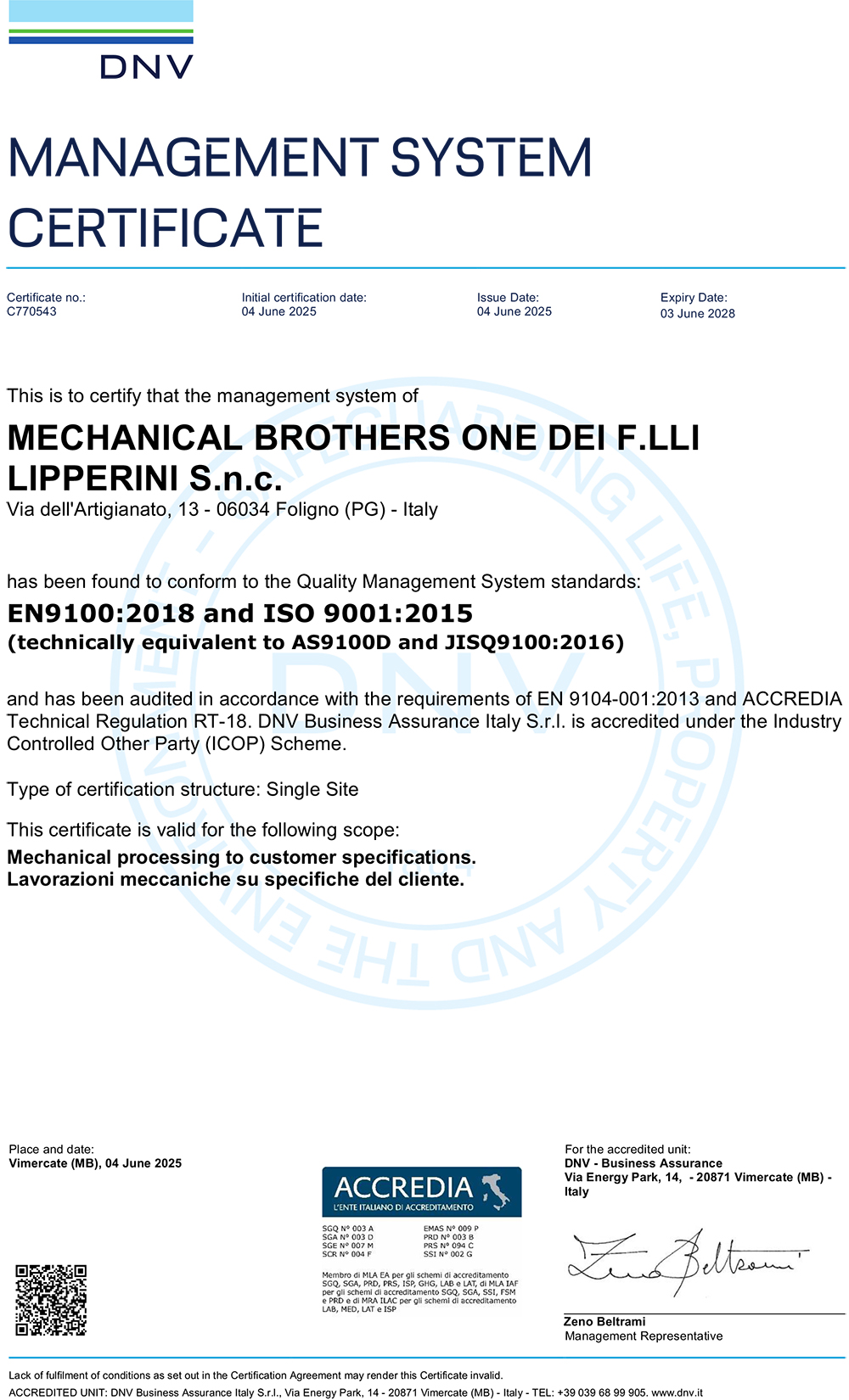 AS Certificate